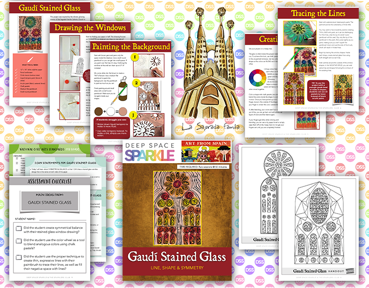 Gaudí Stained Glass Lesson Plan Sparklers' Club